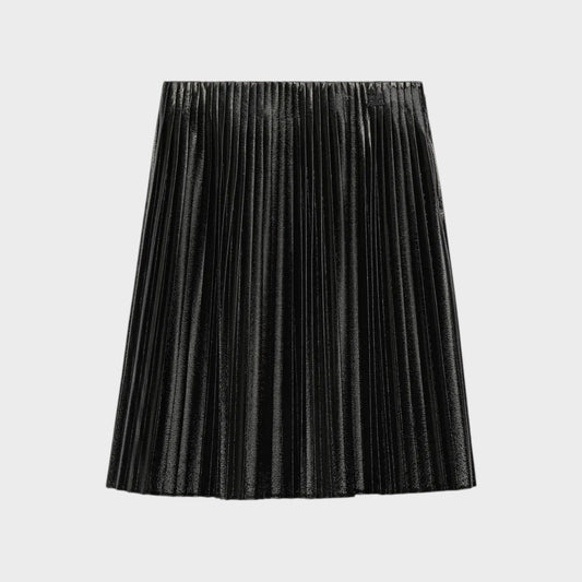 Courrèges Pleated Vinyl Mini Skirt