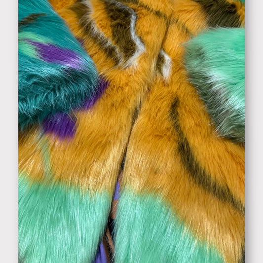 Marco de Vincenzo Pop Faux Fur Coat