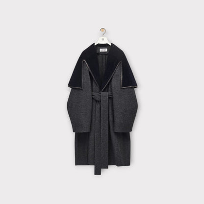 Loewe Wool Belted Long Coat