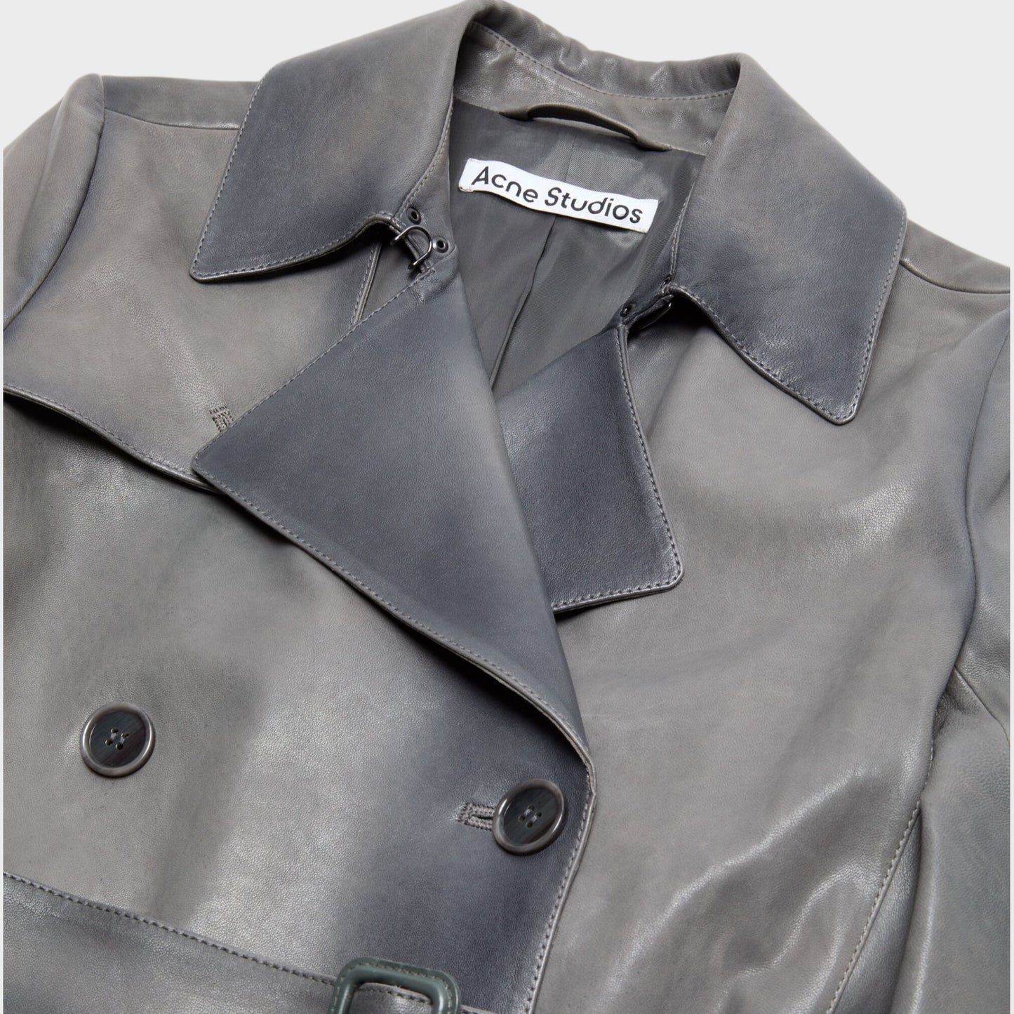 Acne Studio Leather Trench Coat