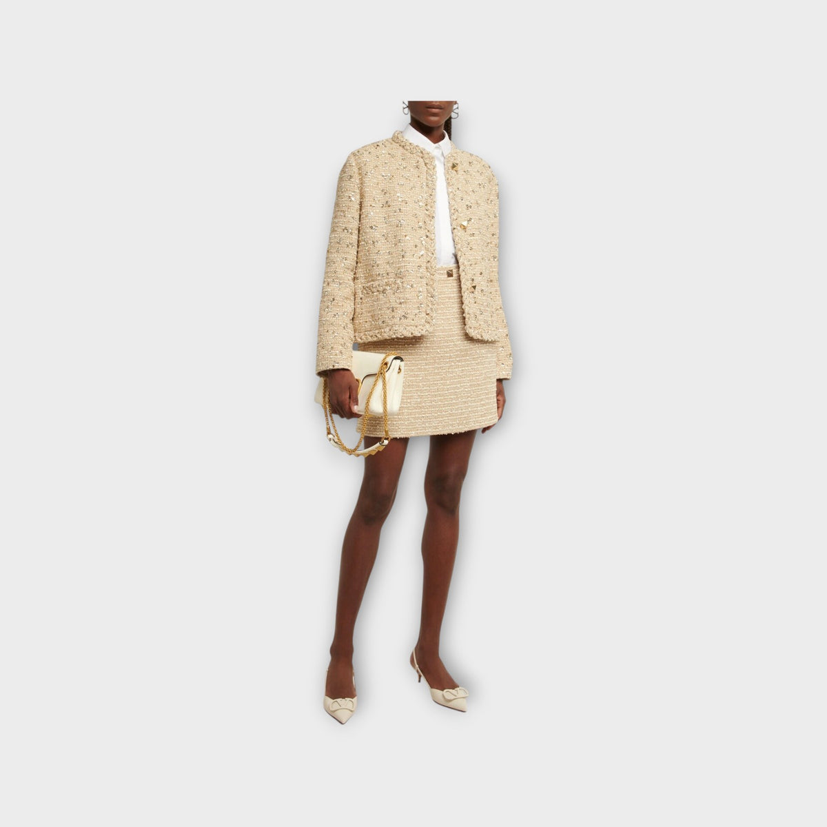 Valentino Tweed Cardigan