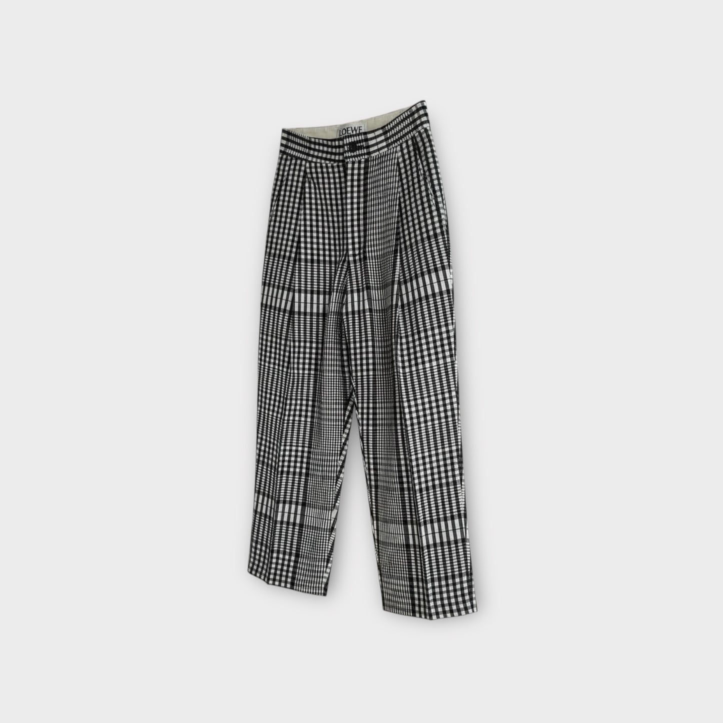 Loewe Cotton Check Carrot Pants