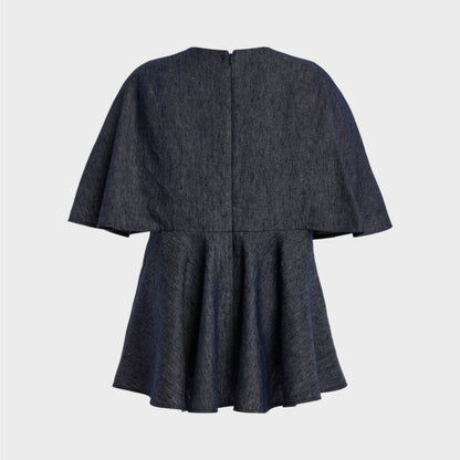 Ashlyn Zephy Linen-Blend Blouse