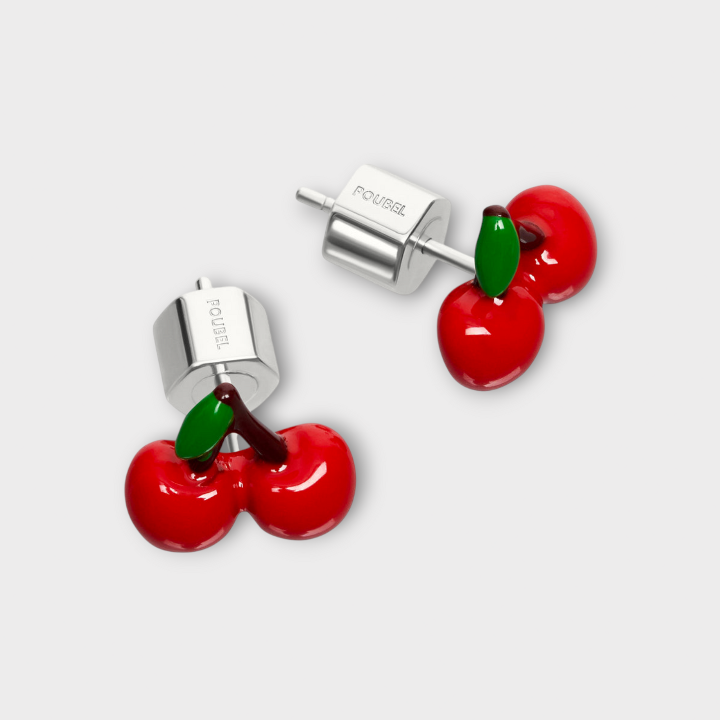 Poubel Cherry Studs Earrings