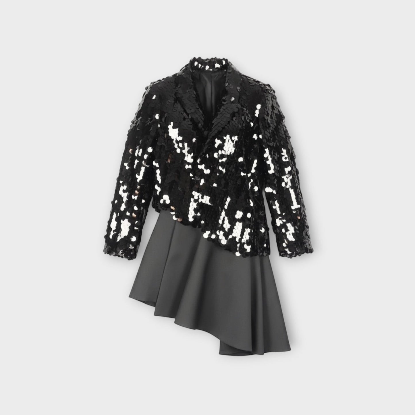 Comme des Garcons Sequin Asymmetric Coat