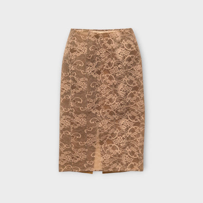 Acne Studios Lace layered Midi Skirt