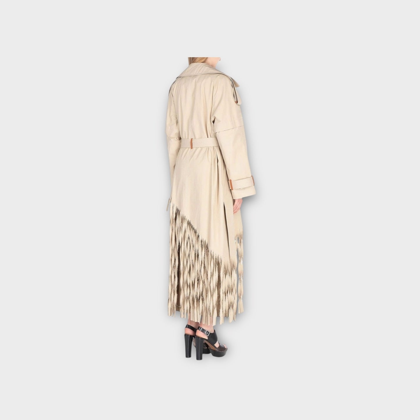 Loewe Long Fringe Trench Coat