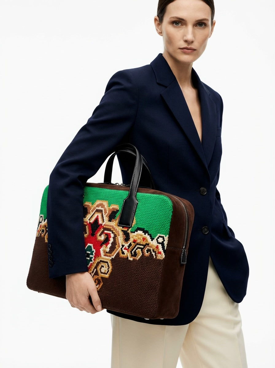 Loewe Goya Embroidery Weekend Bag