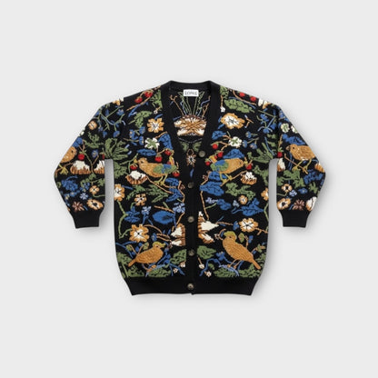 Loewe William Morris Bird Print Cardigan