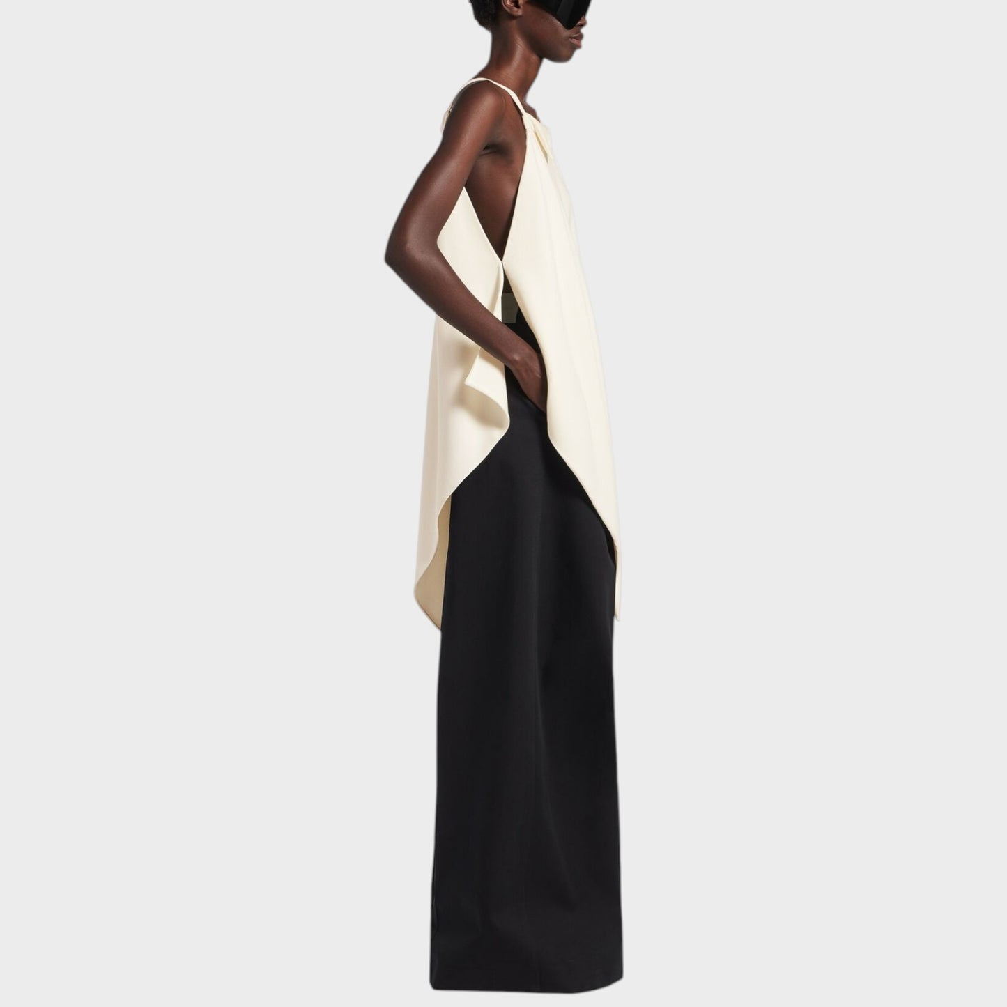 Balenciaga Silk & Wool Scarf Top