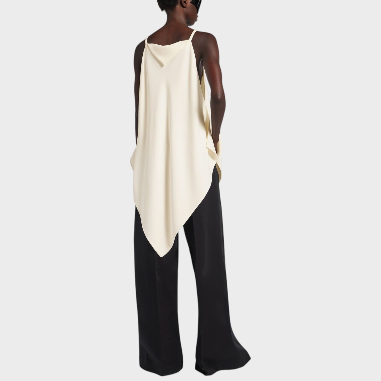 Balenciaga Silk & Wool Scarf Top