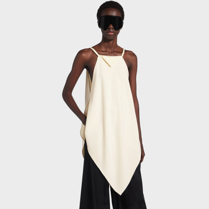 Balenciaga Silk & Wool Scarf Top
