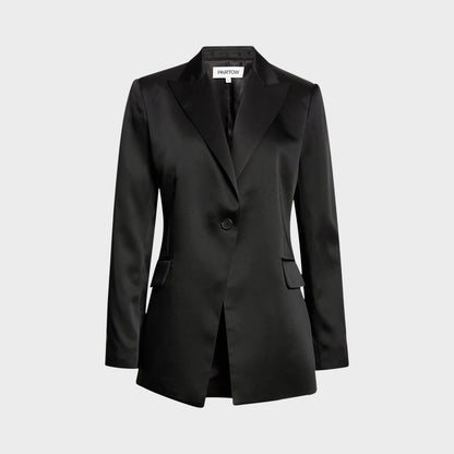 Partow Bow Silk Blazer