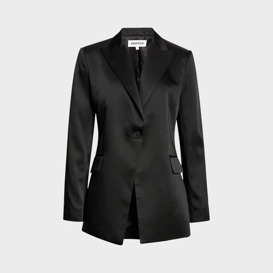 Partow Bow Silk Blazer