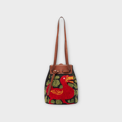 Loewe Duck Embroidered Bucket Bag