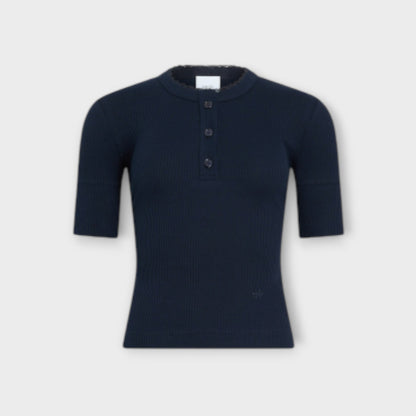 Patou Ribbed Knit Top