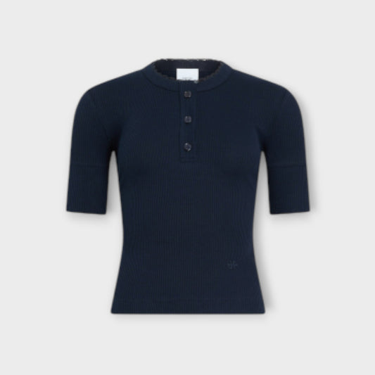 Patou Ribbed Knit Top