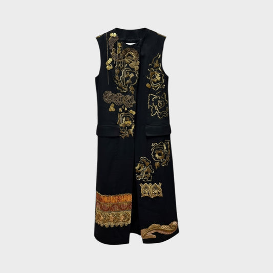 Dries Van Noten Genzel Cotton Twill Gilet