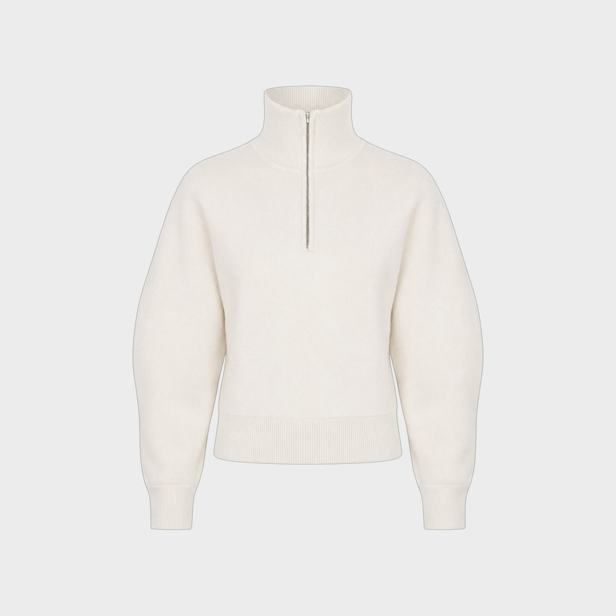 Ashlyn Vale Merino Wool Half Zip Sweater
