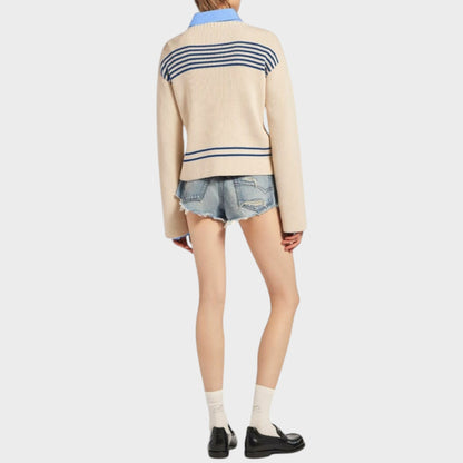 Balenciaga Denim Mini Shorts