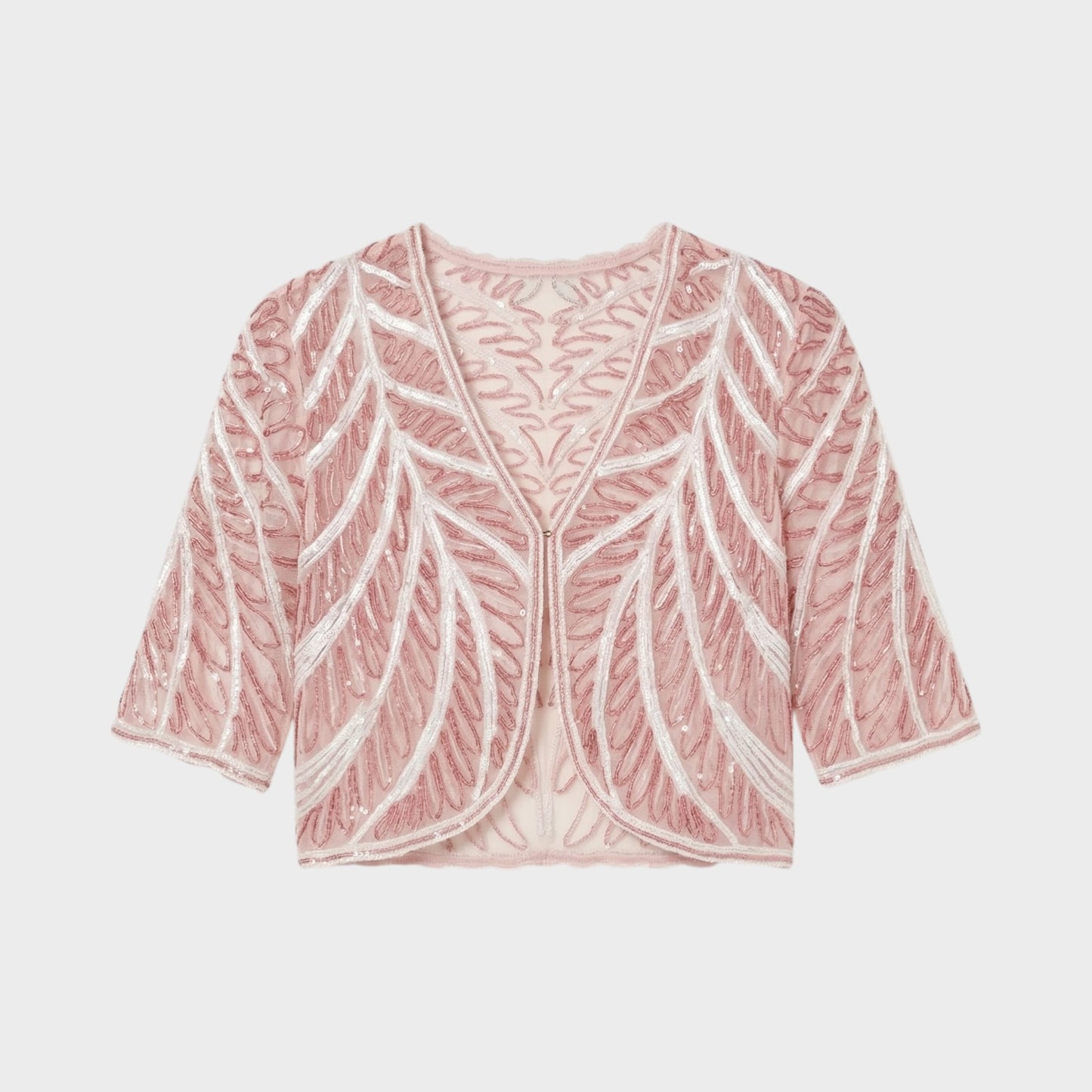 Bode Rita Mesh Beaded Cardigan