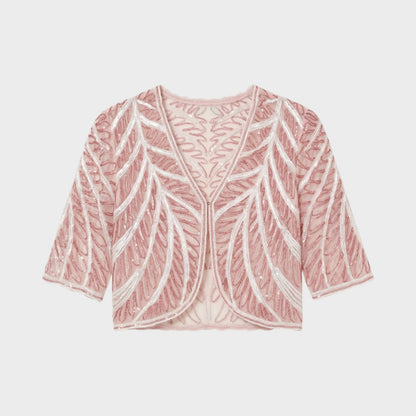 Bode Rita Mesh Beaded Cardigan