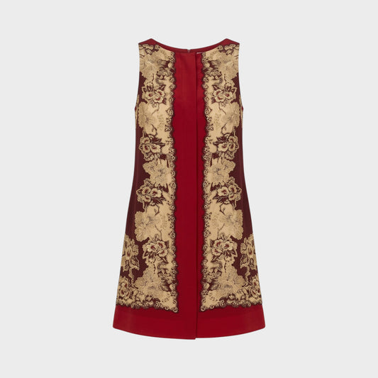 Bode Storybook Silk Short Dress