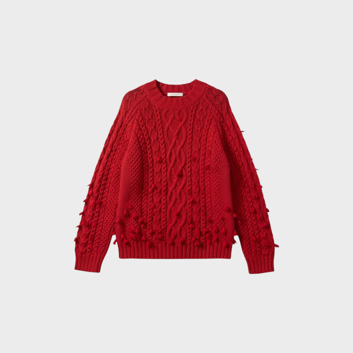 Valentino Wool Aran Pattern Sweater
