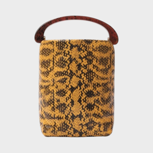 Dries Van Noten Crisp Python Print Bag