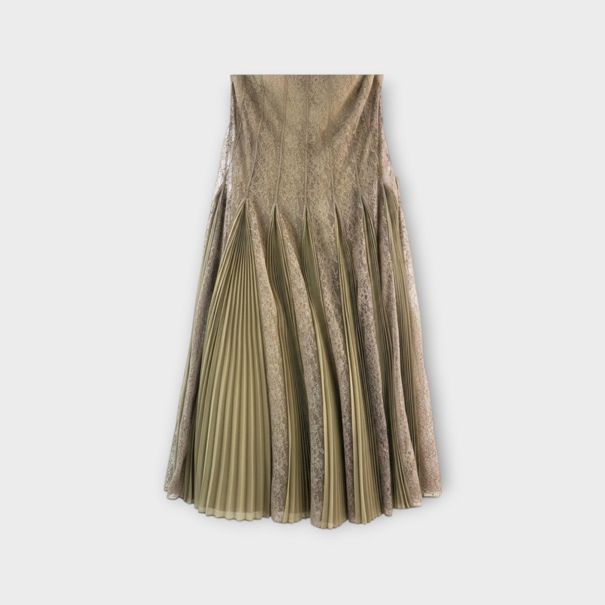 Valentino Chiffon Lace Infused Skirt