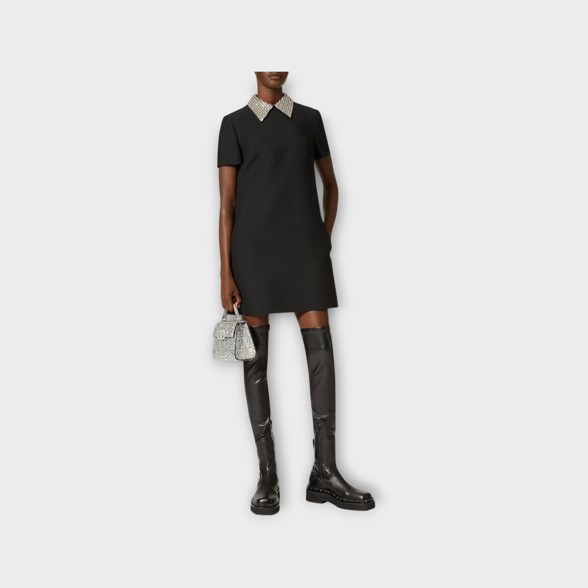 Valentino Wool & Silk Couture Mini Dress