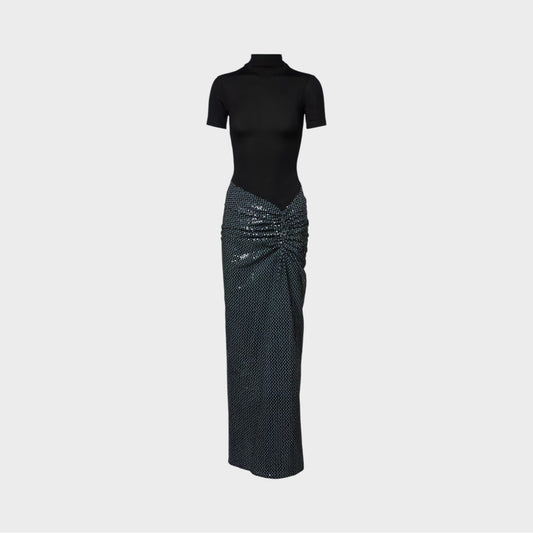 Christopher Esber Opaline Sequin Ruched Gown