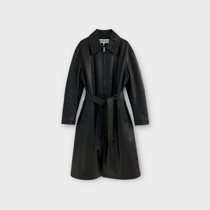 Loewe Leather Slim Fit Coat