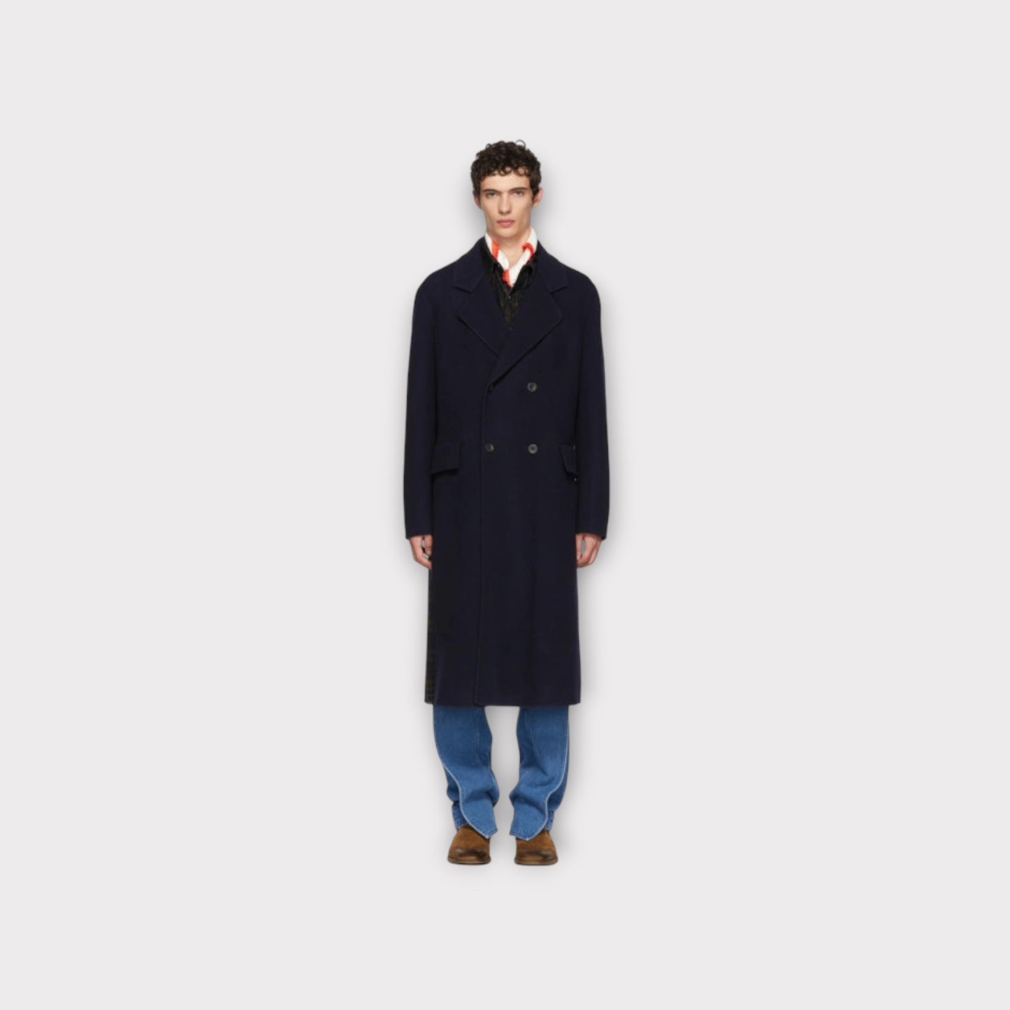 Loewe Checked Long Coat