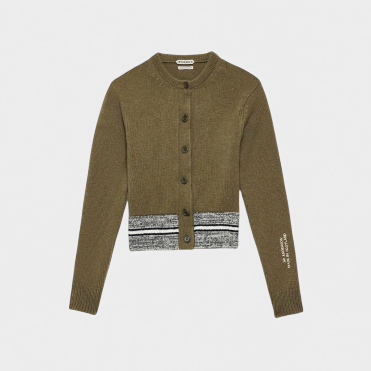 JW Anderson Wool Contrast Trim Cardigan