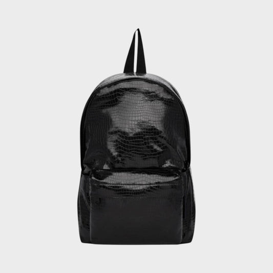 Comme des Garcons Embossed Shiny Leather Backpack