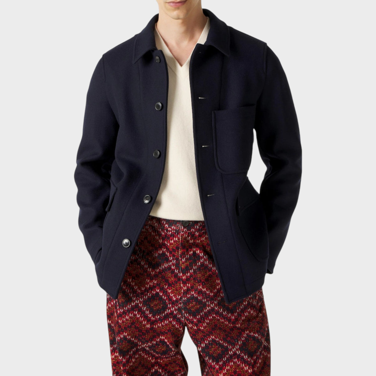 Dries Van Noten Braxton Wool Mix Blazer