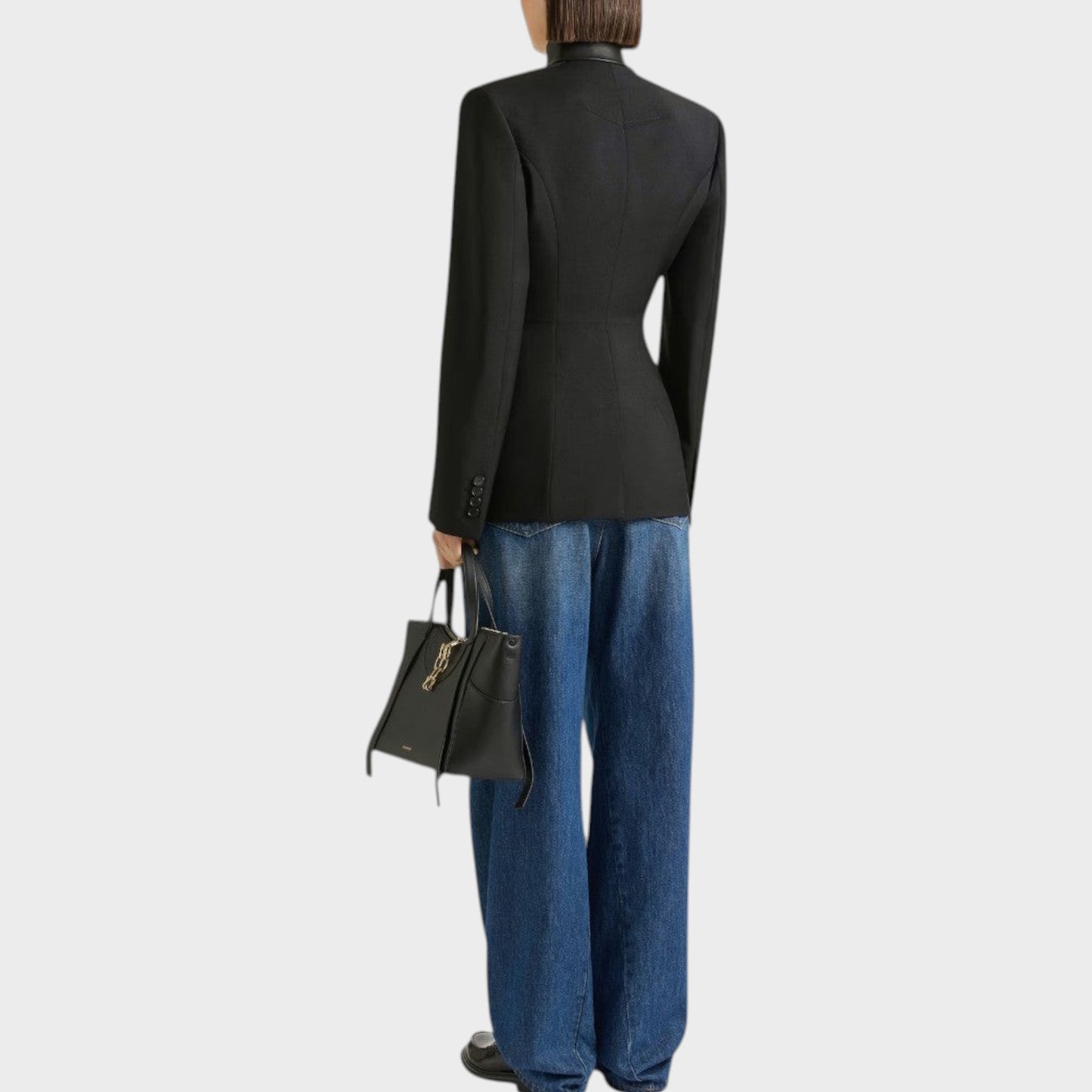 Givenchy Wool Opened Double Breasted Blazers