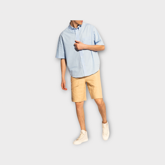 Jacquemus Le Short Raphia Linen Shorts