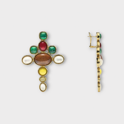 Goossens Bo Cross Earrings