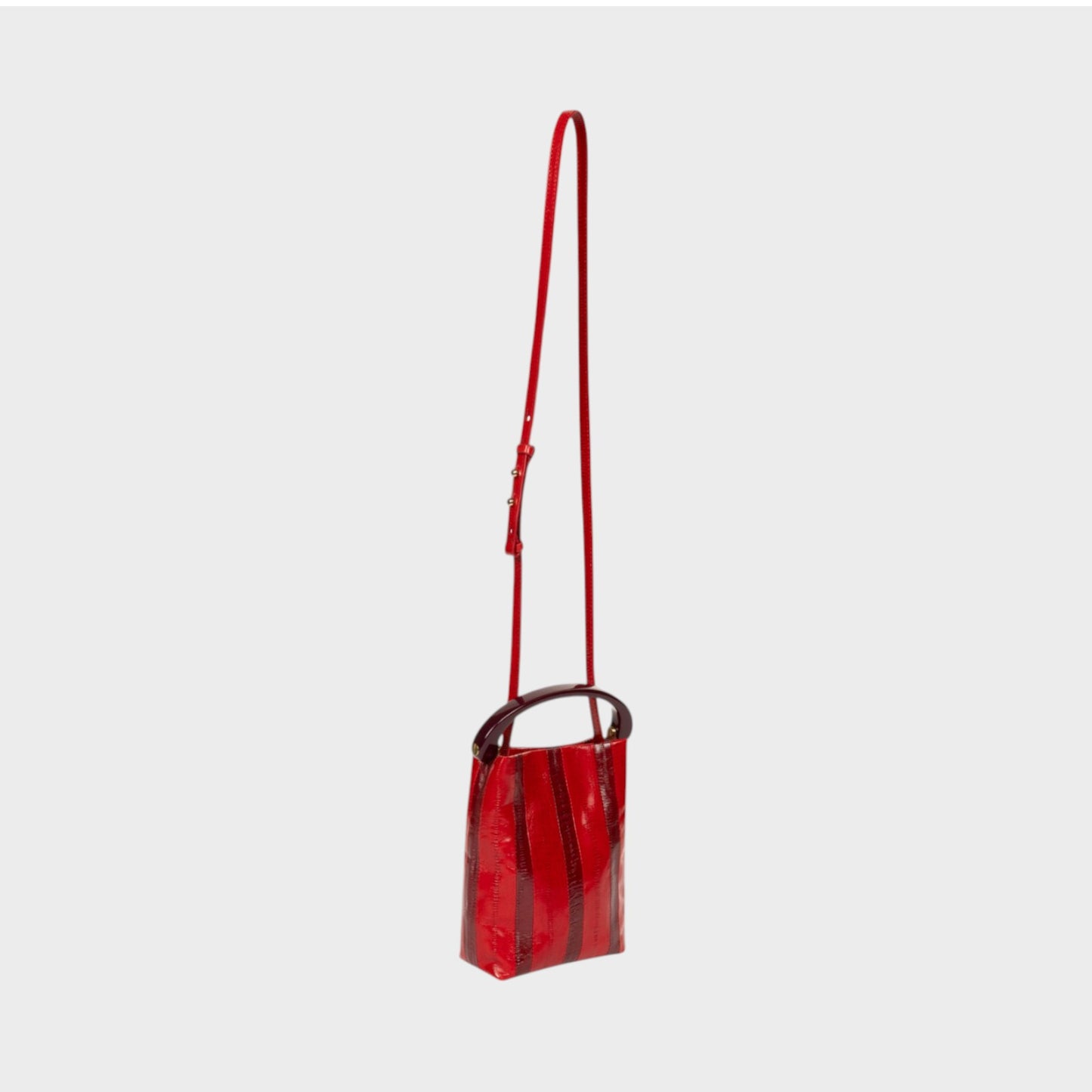 Dries Van Noten Leather Striped Bag