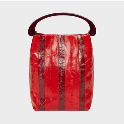 Dries Van Noten Leather Striped Bag