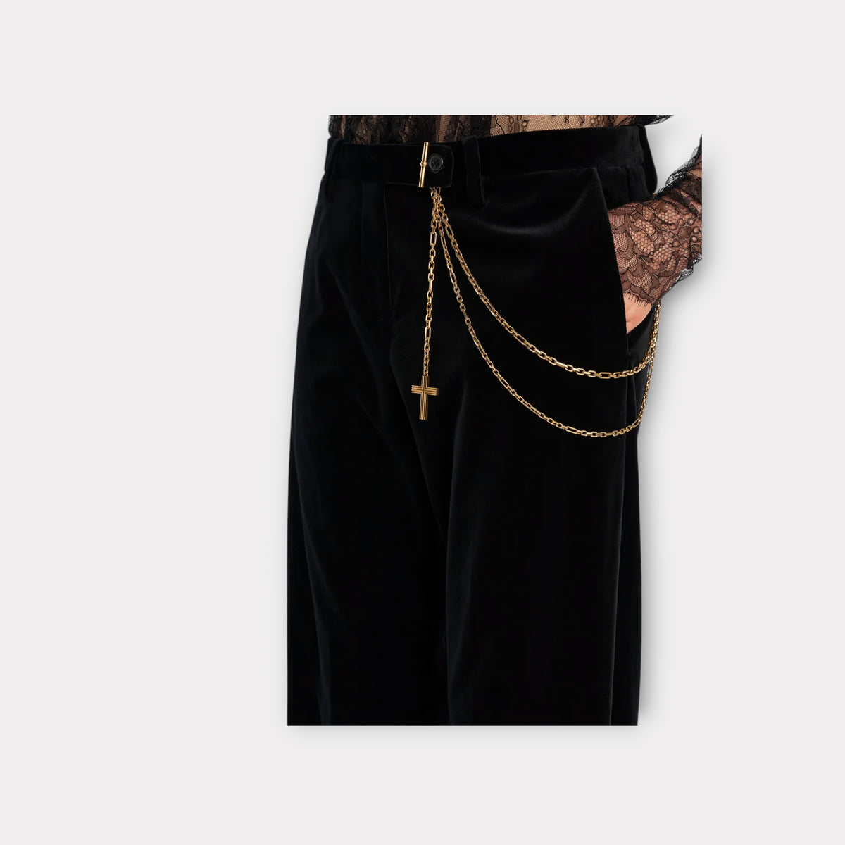 Khaite 18k Gold Trousers Chains