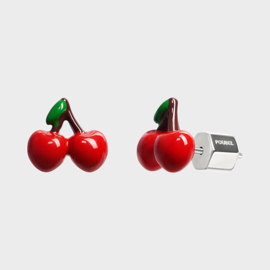 Poubel Cherry Studs Earrings