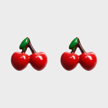 Poubel Cherry Studs Earrings