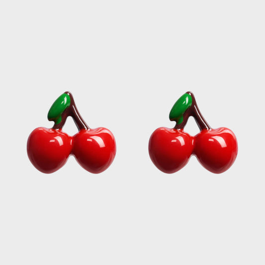 Poubel Cherry Studs Earrings