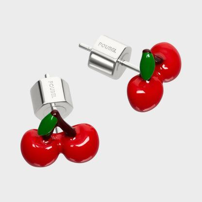 Poubel Cherry Studs Earrings