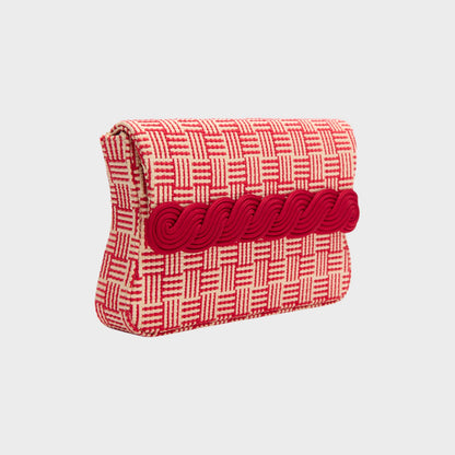 Destree Gerrit Straw Small Clutch Bag