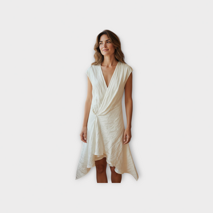Khaite Merith Asymmetric Dress