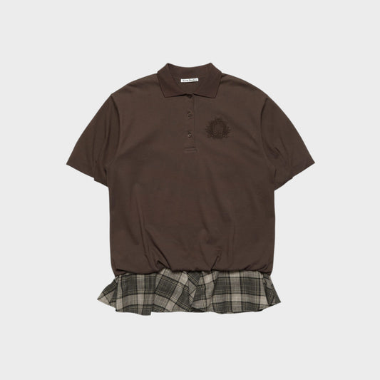 Acne Studios Eteddy Layered Polo Mini Dress